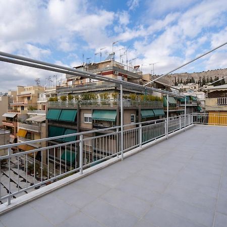 Apartamento Athens Hideout Apt, Big Rooftop With City View Exterior foto